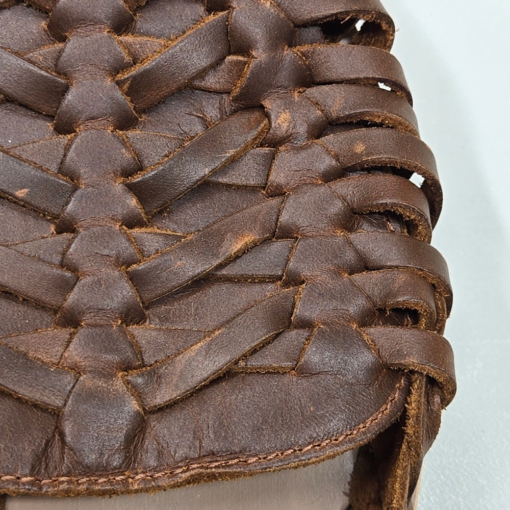 NISOLO Men’s Hurache Sandal Size 8 Brown Leather 6722 - Picture 10 of 14